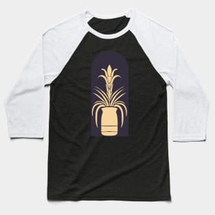 Bromeliad Block Print 3 Baseball T-Shirt